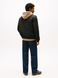 Black Water Repellent Relaxed Padded Jacket  Men