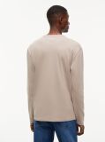 Καφέ Μακρυμάνικο T-Shirt Με Tonal Λογότυπο Tommy  Άνδρες
