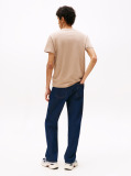 Μπεζ T-Shirt Σε Slim Γραμμή Με Σημαία  Άνδρες