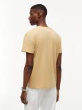 Μπεζ Jersey T-Shirt Με Κλασική Λαιμόκοψη Και Λογότυπο  Άνδρες