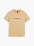 Μπεζ Jersey T-Shirt Με Κλασική Λαιμόκοψη Και Λογότυπο  Άνδρες