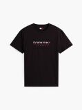 Μαύρο Jersey T-Shirt Με Κλασική Λαιμόκοψη Και Λογότυπο  Άνδρες