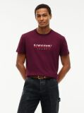 Μωβ Jersey T-Shirt Με Κλασική Λαιμόκοψη Και Λογότυπο  Άνδρες