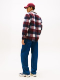Multi Oversized Καρό Teddy Overshirt Με Γιακά  Άνδρες