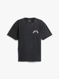 Black Back Graphic Relaxed Crew Neck T-Shirt  Men