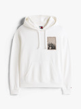 Beige 90s Back Photo Print Washed Hoody  Men