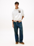 Beige 90s Back Photo Print Washed Hoody  Men