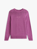 Red Linear Logo Raglan Sleeve Slim Jumper  Men