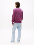 Red Linear Logo Raglan Sleeve Slim Jumper  Men