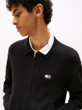 Black Relaxed Zip-Thru Sweatshirt  Men