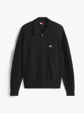 Black Relaxed Zip-Thru Sweatshirt  Men