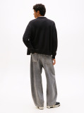 Black Relaxed Zip-Thru Sweatshirt  Men