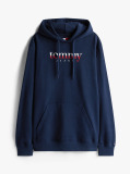 Μπλε Terry Hoody Με Λογότυπο Και Κορδόνι  Άνδρες