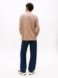 Beige Regular Fit Long Sleeve Polo Shirt  Men