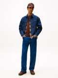 Denim Pleated Denim Trucker Jacket  Men