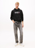 Black Logo Regular Hoody  Men