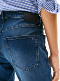 Denim These jeans are made from stretch cotton denim in a slim fit.  Men