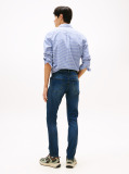 Denim These jeans are made from stretch cotton denim in a slim fit.  Men
