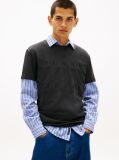 Black Regular Tonal Flag Short-Sleeve T-Shirt  Men