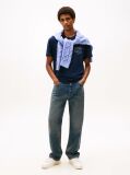 Blue Signature Back Logo Crew Neck T-Shirt  Men