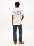 Beige Signature Back Logo Crew Neck T-Shirt  Men