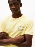 Yellow Signature Back Logo Crew Neck T-Shirt  Men