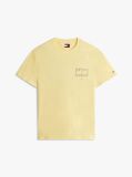 Yellow Signature Back Logo Crew Neck T-Shirt  Men