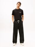 Black Signature Back Logo Crew Neck T-Shirt  Men