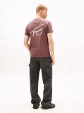 Brown Signature Back Logo Crew Neck T-Shirt  Men