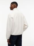 Beige Badge Teddy Relaxed Zip-Thru Sweatshirt  Men