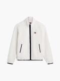 Beige Badge Teddy Relaxed Zip-Thru Sweatshirt  Men
