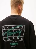 Black Regular Logo Back Graphic Sweatshirt  Men