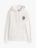 Μπεζ Άνετο Hoody Με Πίσω Σλόγκαν  Άνδρες