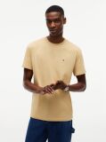 Μπεζ T-Shirt Με Κλασική Λαιμόκοψη Και Σημαία Tommy  Άνδρες