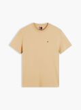 Μπεζ T-Shirt Με Κλασική Λαιμόκοψη Και Σημαία Tommy  Άνδρες