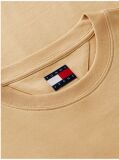 Μπεζ T-Shirt Με Κλασική Λαιμόκοψη Και Σημαία Tommy  Άνδρες
