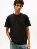 Μαύρο Άνετο T-Shirt Με Σημαία Tommy  Άνδρες