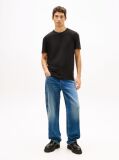Black Logo Slim Waffle Knit T-Shirt  Men