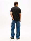 Black Logo Slim Waffle Knit T-Shirt  Men