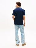 Blue Logo Slim Waffle Knit T-Shirt  Men