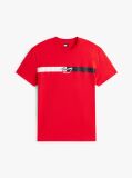 Κόκκινο Βαμβακερό T-Shirt Με Signature Λογότυπο  Άνδρες