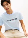 Blue Logo Crew Neck Jersey T-Shirt  Men