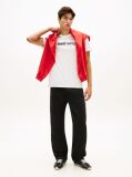 White Logo Crew Neck Jersey T-Shirt  Men