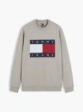 Brown Regular Tonal Flag Crew Neck Sweatshirt  Men