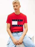 Red Flag Badge Jersey Crew Neck T-Shirt  Men