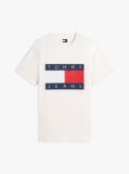 White Flag Badge Jersey Crew Neck T-Shirt  Men