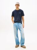 Blue Tonal Tommy Badge Jersey T-Shirt  Men