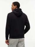 Black Signature Logo Terry Drawstring Hoody  Men