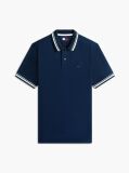 Blue Tommy Flag Regular Fit Tipped Polo Shirt  Men
