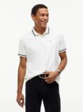 White Tommy Flag Regular Fit Tipped Polo Shirt  Men